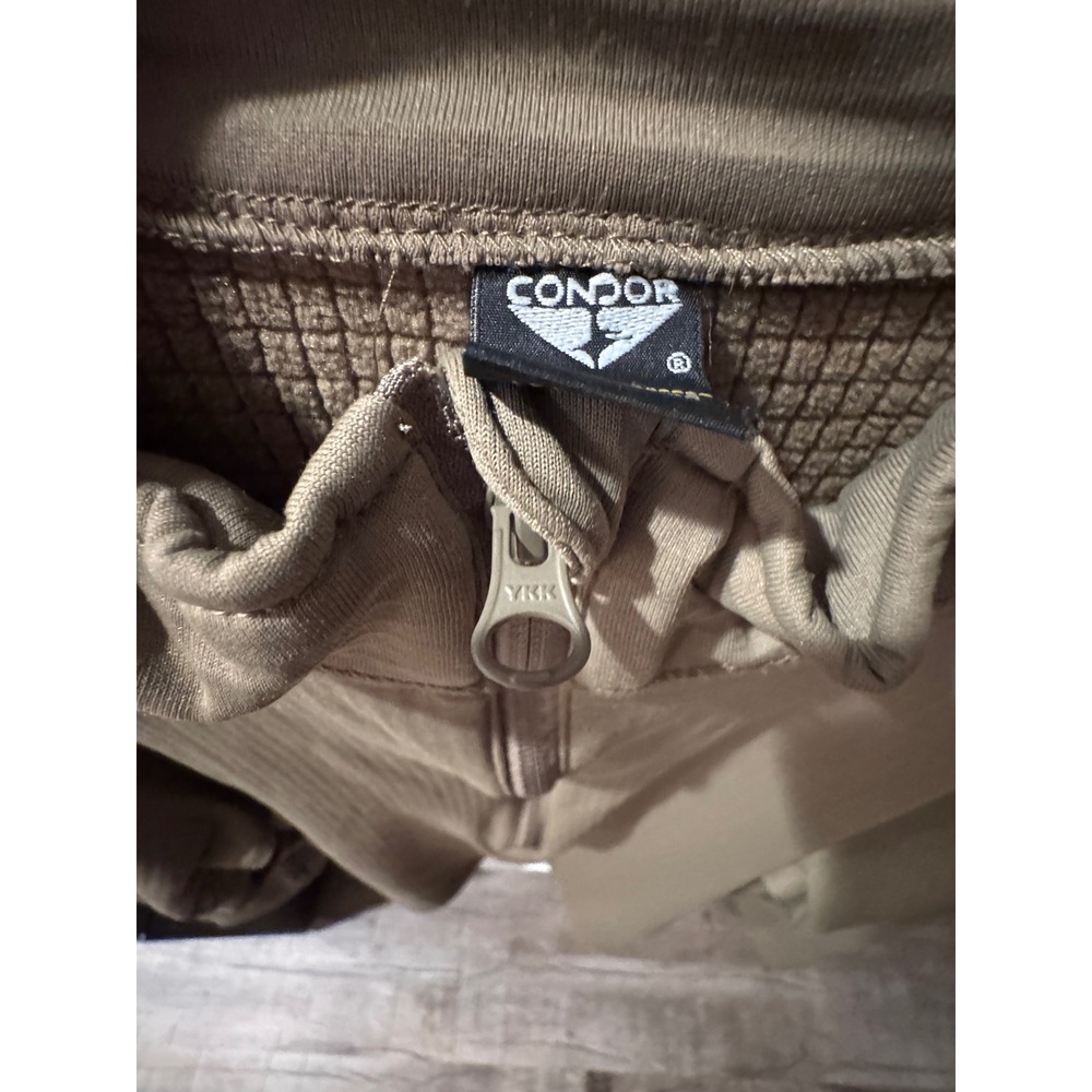 Condor Tactical 1/4 Zip Long Sleeve Pullover Shirt Men's Khaki - Picture 4 of 7